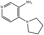3-AMINO-4-(PYRROLIDINO)PYRIDINE 结构式