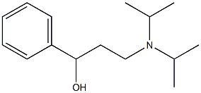 3-[bis(propan-2-yl)amino]-1-phenylpropan-1-ol 化学構造式