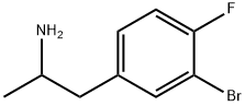 1-(3-溴-4-氟苯基)丙烷-2-胺 结构式