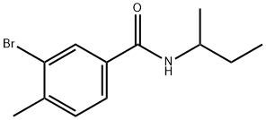 3-bromo-N-(sec-butyl)-4-methylbenzamide Structure