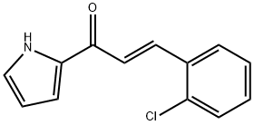 3-(2-chlorophenyl)-1-(1H-pyrrol-2-yl)-2-propen-1-one 结构式