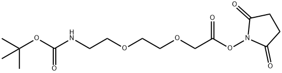 3,6,11-Trioxa-9-azatridecanoic acid 化学構造式