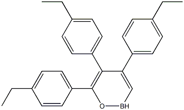 Boroxin, tris(4-ethylphenyl)- Structure