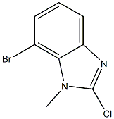 7-bromo-2-chloro-1-methyl-1H-benzimidazole Structure