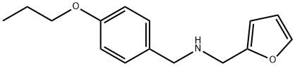 (furan-2-ylmethyl)[(4-propoxyphenyl)methyl]amine 化学構造式