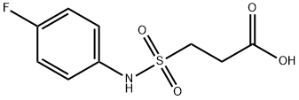 3-[(4-fluorophenyl)sulfamoyl]propanoic acid 结构式