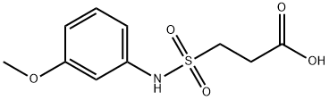 3-[(3-methoxyphenyl)sulfamoyl]propanoic acid Struktur