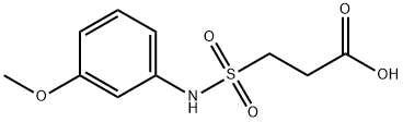 3-[(3-methoxyphenyl)sulfamoyl]propanoic acid 结构式