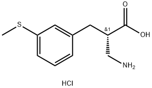 (S)-3-amino-2-(3-(methylthio)benzyl)propanoicacid-HCl Structure