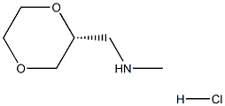 (R)-1-(1,4-Dioxan-2-yl)-N-methylmethanamine Hydrochloride Struktur