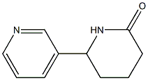 6-(3-pyridinyl)-2-piperidinone 化学構造式