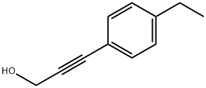 2-Propyn-1-ol, 3-(4-ethylphenyl)- 化学構造式