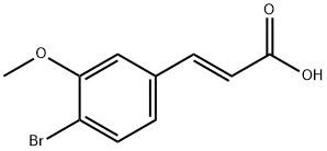 4-BROMO-3-METHOXYCINNAMIC ACID 化学構造式