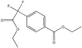 Ethyl 4-(2-Ethoxy-1,1-difluoro-2-oxoethyl)benzoate 化学構造式