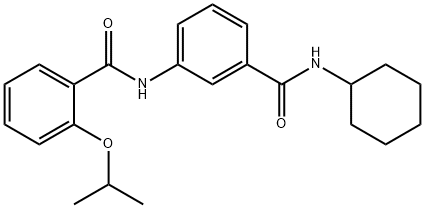 N-{3-[(cyclohexylamino)carbonyl]phenyl}-2-isopropoxybenzamide Structure