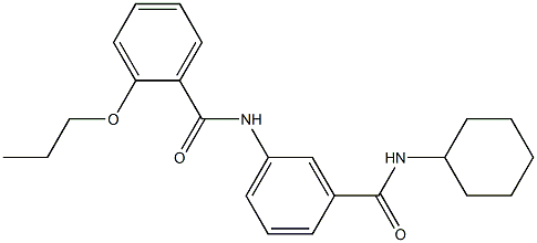 N-{3-[(cyclohexylamino)carbonyl]phenyl}-2-propoxybenzamide Structure