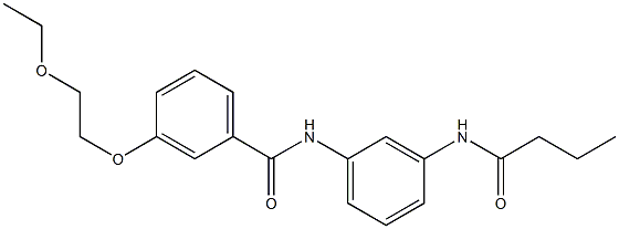 N-[3-(butyrylamino)phenyl]-3-(2-ethoxyethoxy)benzamide Structure