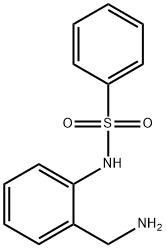 N-[2-(aminomethyl)phenyl]benzenesulfonamide 化学構造式