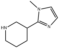 3-(1-methyl-1H-imidazol-2-yl)piperidine dihydrochloride Struktur