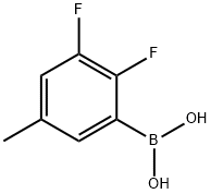 2,3-二氟-5-甲基苯基硼酸, 934247-79-7, 结构式