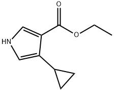 ethyl 4-cyclopropyl-1H-pyrrole-3-carboxylate Structure