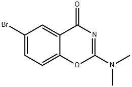 4H-1,3-Benzoxazin-4-one, 6-bromo-2-(dimethylamino)- Structure