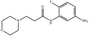 N-(5-amino-2-fluorophenyl)-3-morpholin-4-ylpropanamide Structure