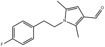 1-[2-(4-fluorophenyl)ethyl]-2,5-dimethyl-1H-pyrrole-3-carbaldehyde Struktur