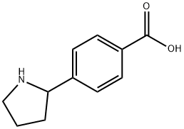 4-Pyrrolidin-2-yl-benzoic acid Struktur