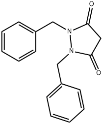 1,2-Dibenzyl-pyrazolidine-3,5-dione Struktur