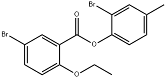 2-bromo-4-methylphenyl 5-bromo-2-ethoxybenzoate,940106-91-2,结构式