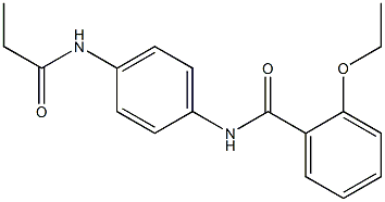 2-ethoxy-N-[4-(propionylamino)phenyl]benzamide Struktur