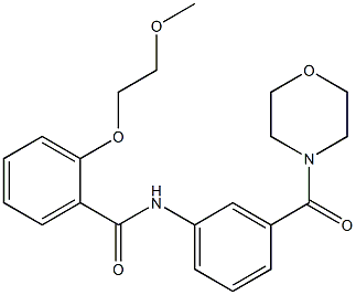 940463-29-6 2-(2-methoxyethoxy)-N-[3-(4-morpholinylcarbonyl)phenyl]benzamide