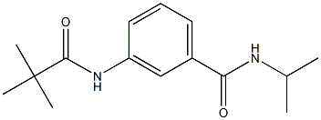 3-[(2,2-dimethylpropanoyl)amino]-N-isopropylbenzamide 结构式