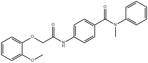 941424-06-2 4-{[2-(2-methoxyphenoxy)acetyl]amino}-N-methyl-N-phenylbenzamide