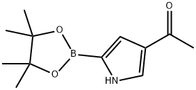 1-(5-(4,4,5,5-TETRAMETHYL-1,3,2-DIOXABOROLAN-2-YL)-1H-PYRROL-3-YL)ETHANONE Struktur