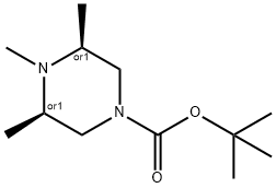 (3R,5S)-tert-butyl 3,4,5-trimethylpiperazine-1-carboxylate* Structure