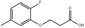 3-(2-Fluoro-5-methylphenoxy)propanoic acid Structure