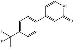 2-Hydroxy-4-(4-trifluoromethylphenyl)pyridine Structure