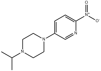1-Isopropyl-4-(6-nitropyridin-3-yl)piperazine Struktur