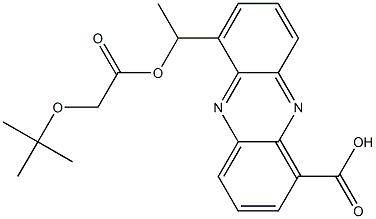6-[1-[(tert-Butoxyacetyl)oxy]ethyl]-1-phenazinecarboxylic acid Structure
