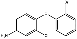 4-(2-bromophenoxy)-3-chloroaniline Structure