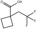 1-(2,2,2-trifluoroethyl)cyclobutane-1-carboxylic acid Structure