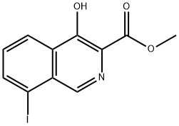 4-羟基-8-碘异喹啉-3-甲酸甲酯,945740-66-9,结构式