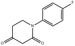 1-(4-氟苯基)哌啶-2,4-二酮 结构式