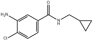 3-amino-4-chloro-N-(cyclopropylmethyl)benzamide 化学構造式