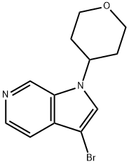 3-溴-1-(四氢-2H-吡喃-4-基)-6-氮杂吲哚, 956003-68-2, 结构式