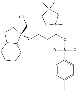 Toluene-4-sulfonic acid 3S-[2R-(4S-hydroxy-7R-methyl-octahydro-inden-1R-yl)-propyl]-2,5,5-trimethyl-isoxazolidin-4R-ylmethyl ester