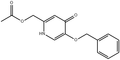 4(1H)-Pyridinone,2-[(acetyloxy)methyl]-5-(phenylmethoxy)- Structure