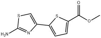 2-Thiophenecarboxylic acid, 5-(2-aMino-4-thiazolyl)-, Methyl ester Structure